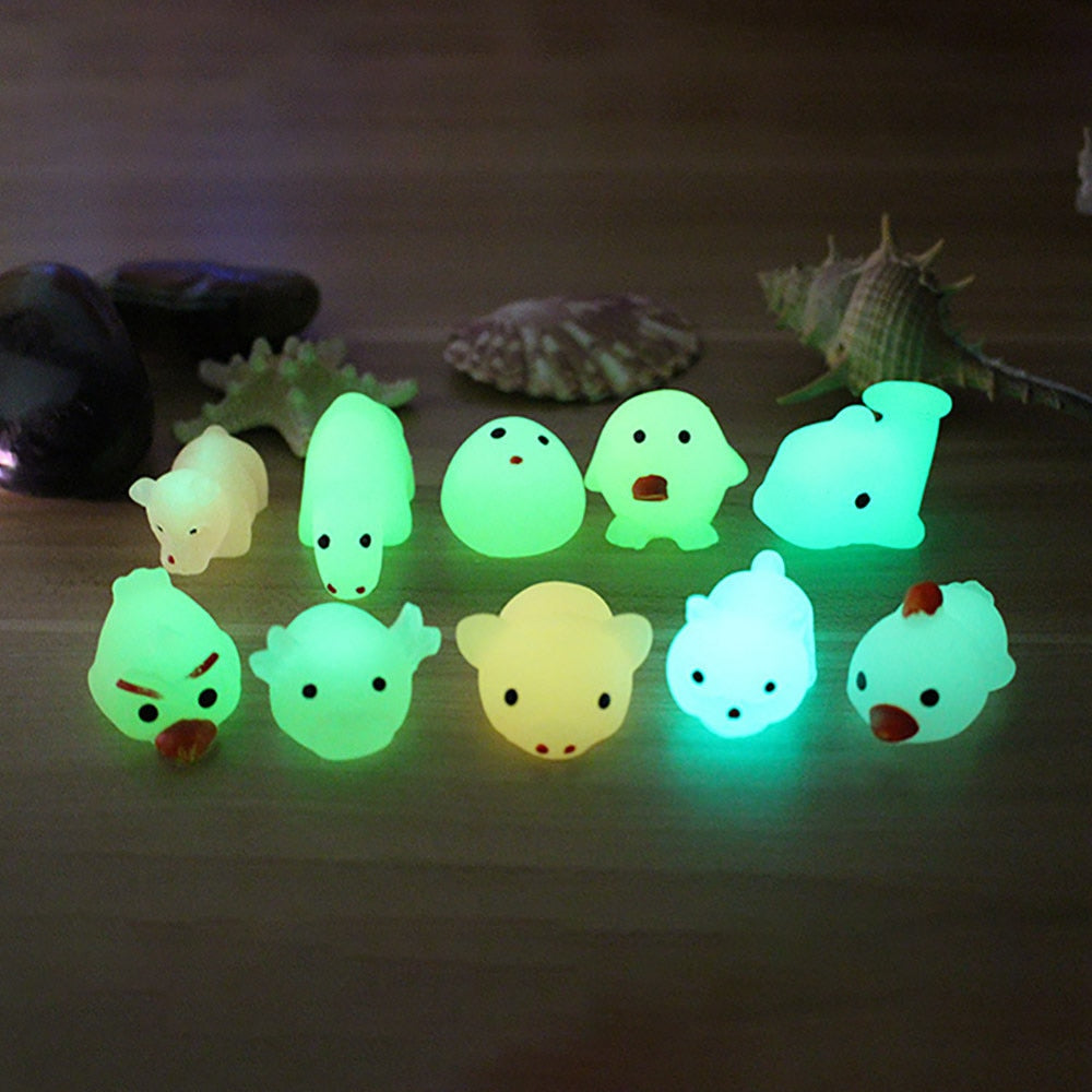 Cute Mini Luminous Mochi Cat Toys