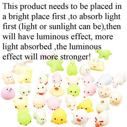 Cute Mini Luminous Mochi Cat Toys