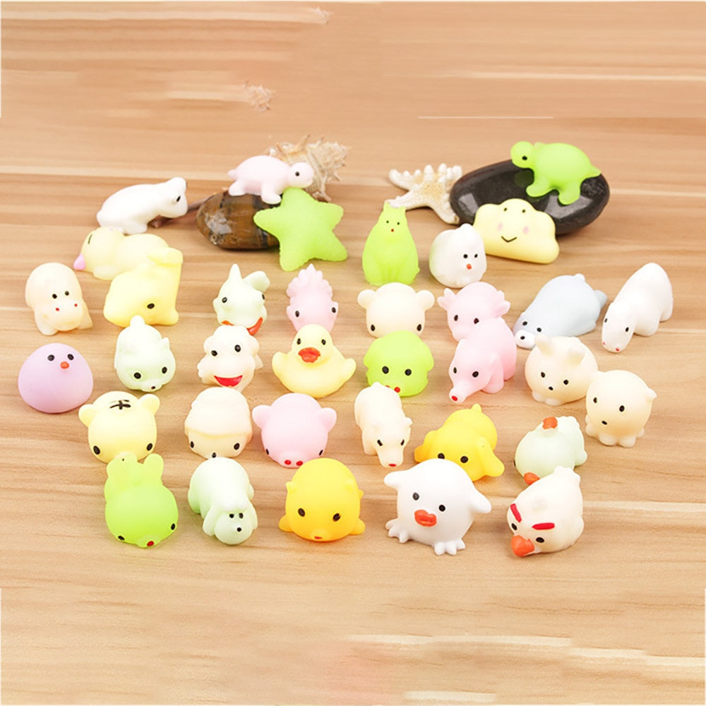 Cute Mini Luminous Mochi Cat Toys