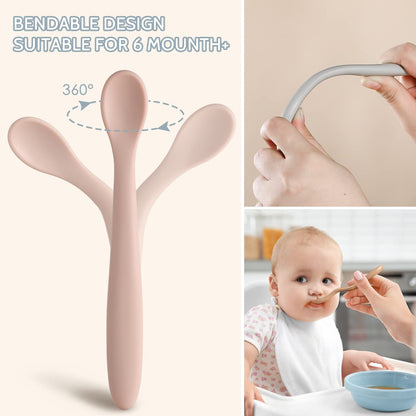 Silicone Feeding Spoons