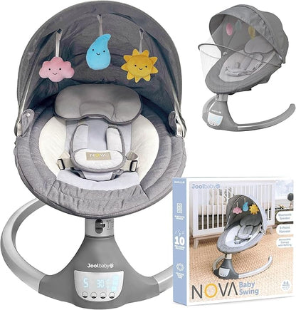 Baby Swing for Newborns Infant Bluetooth Music 10 Preset Melodies