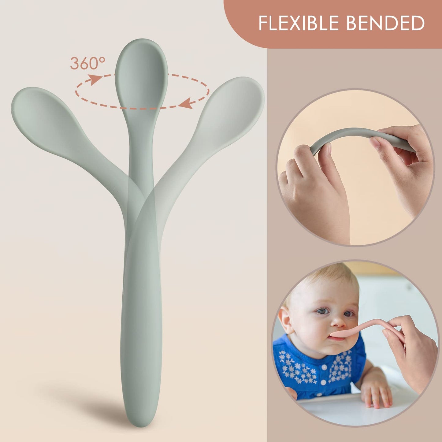 Silicone Feeding Spoons