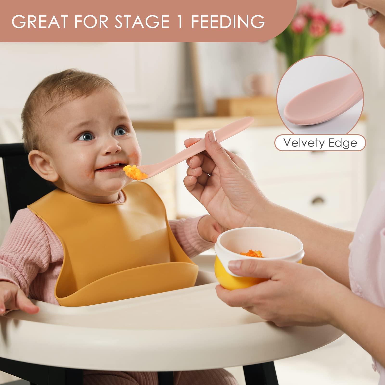 Silicone Feeding Spoons