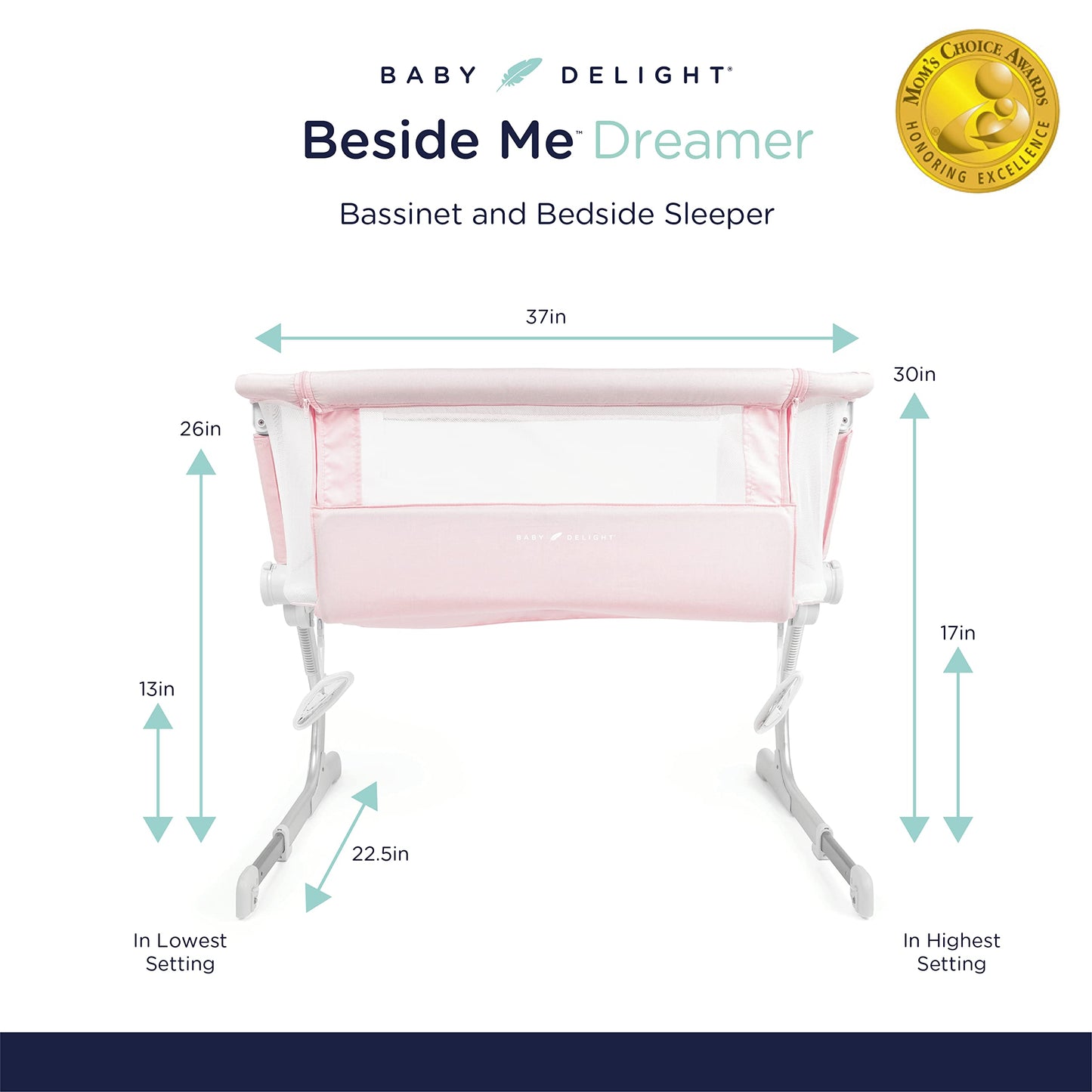 Baby Delight Beside Me Dreamer Bassinet Bedside Sleeper