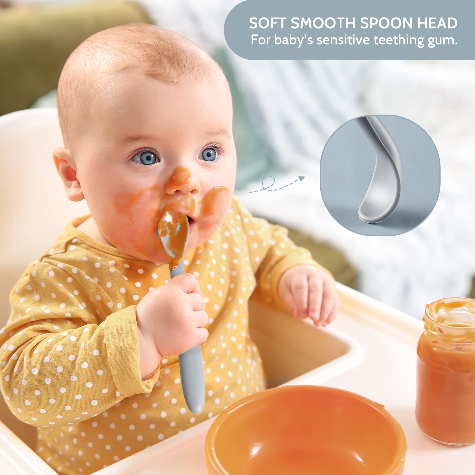 Silicone Feeding Spoons