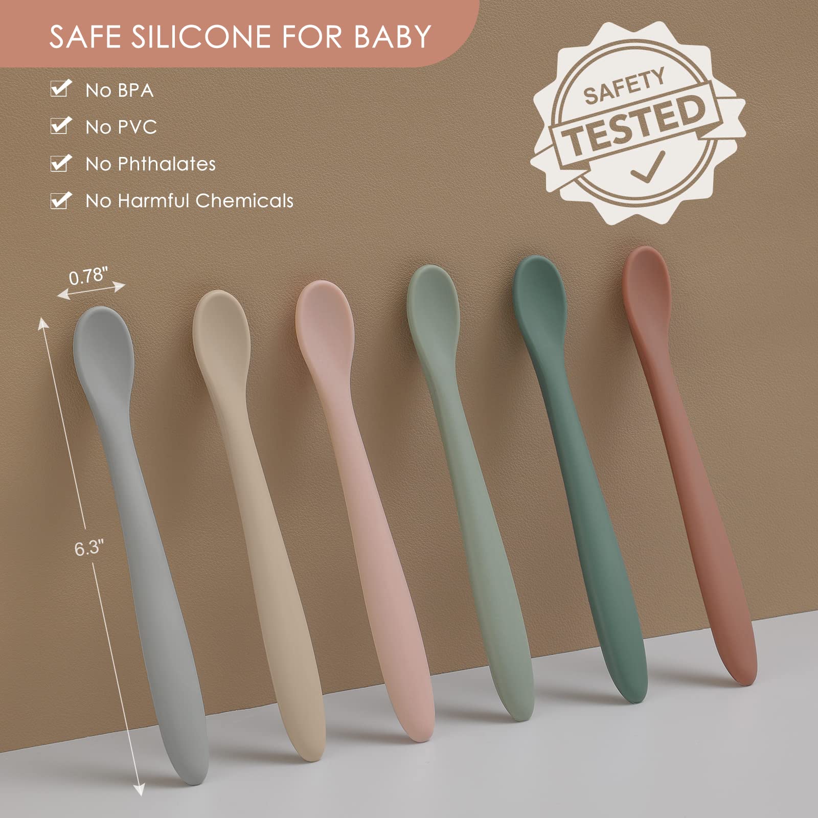 Silicone Feeding Spoons